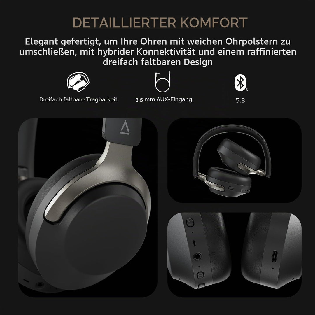 CREATIVE Zen Hybrid SXFI Kabellose Over-Ear-Kopfhörer mit Super X-Fi-Technologie, adaptiver hybrider