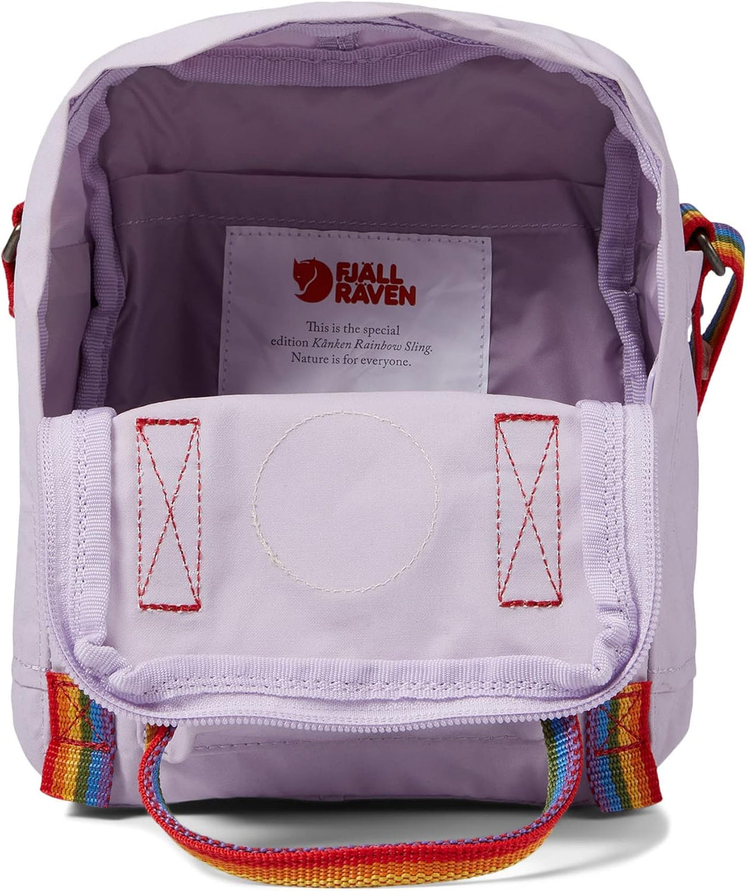 Fjällräven Unisex Kånken Rainbow Sling rucksack (1er Pack) Einheitsgrösse Lavender-regenbogen Kuchen