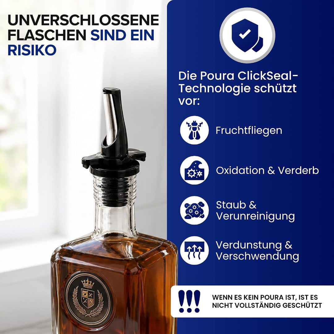 Ausgiesser Für Flaschen - Patentierter Schnellausgiesser - Wein Ausgiesser - Mid-Stopp Ausgussversch