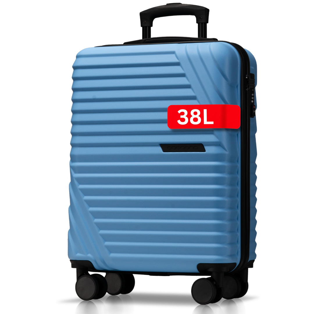 Cocoono Premium Handgepäck Koffer 55x40x20cm - passend für Ryanair, Lufthansa, Eurowings und co. I 3