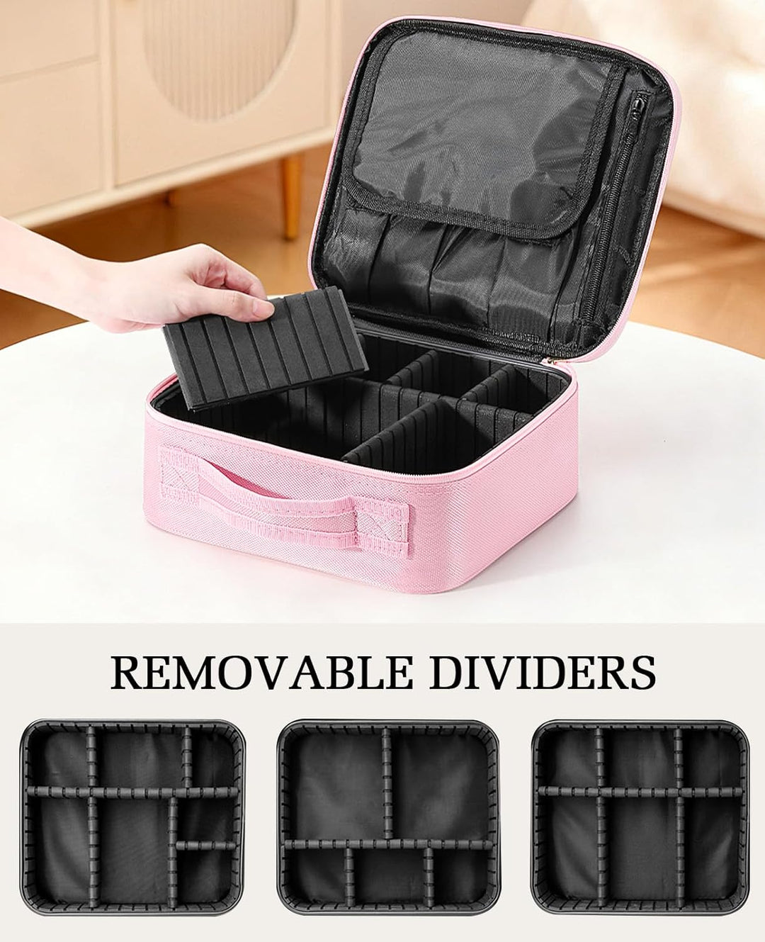 Luxspire Reise-Makeup Zug-Koffer Make-up-Kosmetik-Koffer, professionelle Kosmetik-Box, tragbare Reis