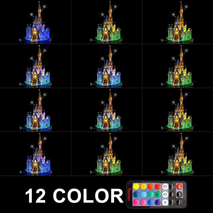BRIKSMAX Led Lighting Kit for LEGO-43222 Disney Castle - Compatible with Lego Disney Building Blocks
