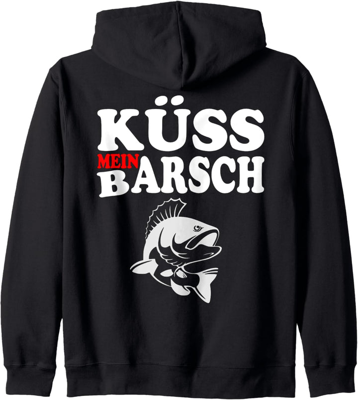 Lustiges Angler Geschenk Barschangler Frauen Angeln Barsch Kapuzenjacke