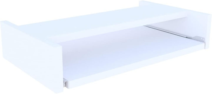 Henor Abnehmbare Tastaturablage aus Holz 55 x 31 x 11 cm unter Schreibtisch Weiss 55x31x11 Weiss, 55