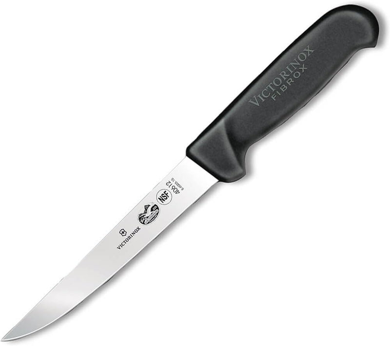Victorinox Fibrox Kochmesser, Ausbeinmesser, Extra Scharfe Klinge, Rostfreier Stahl, Spülmaschinenge