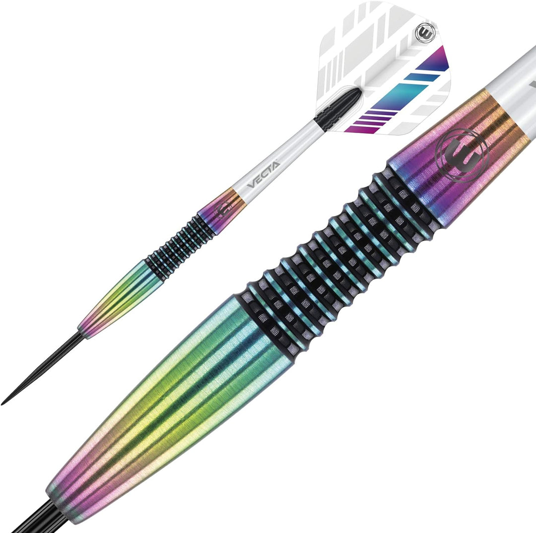 WINMAU Elektra Profi Wolfram Steeltip Dartpfeile Set mit Flights und Schäfte Gewicht: 22 g, Gewicht: