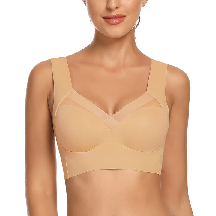 WOWENY Damen Vollschalen BH bügel Zero Feel Push up Seamless BH Nahtlos Komfort Soft BH Schlaf BH Kl