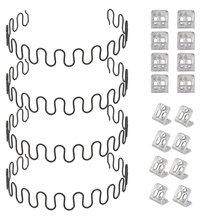 Carkio Ersatz-Federn für Sofa, 4 Stück, 31in (78.74 cm) Feder mit 16 Stück S-Clips, 4,0 Draht-Durchm