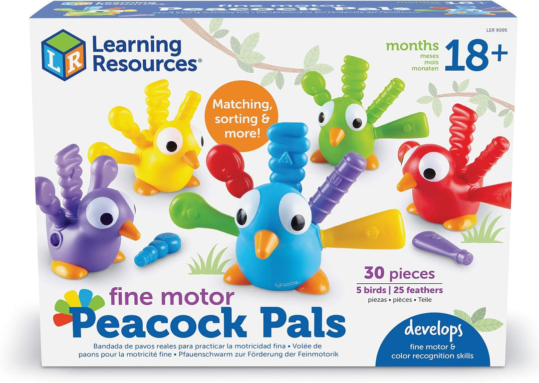 Learning Resources Freundliche Pfauen zur Förderung der Feinmotorik