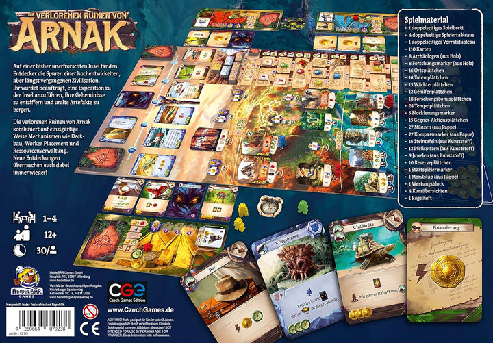 Czech Games Edition Die verlorenen Ruinen von Arnak - Abenteuerliches Brettspiel mit innovativen Spi