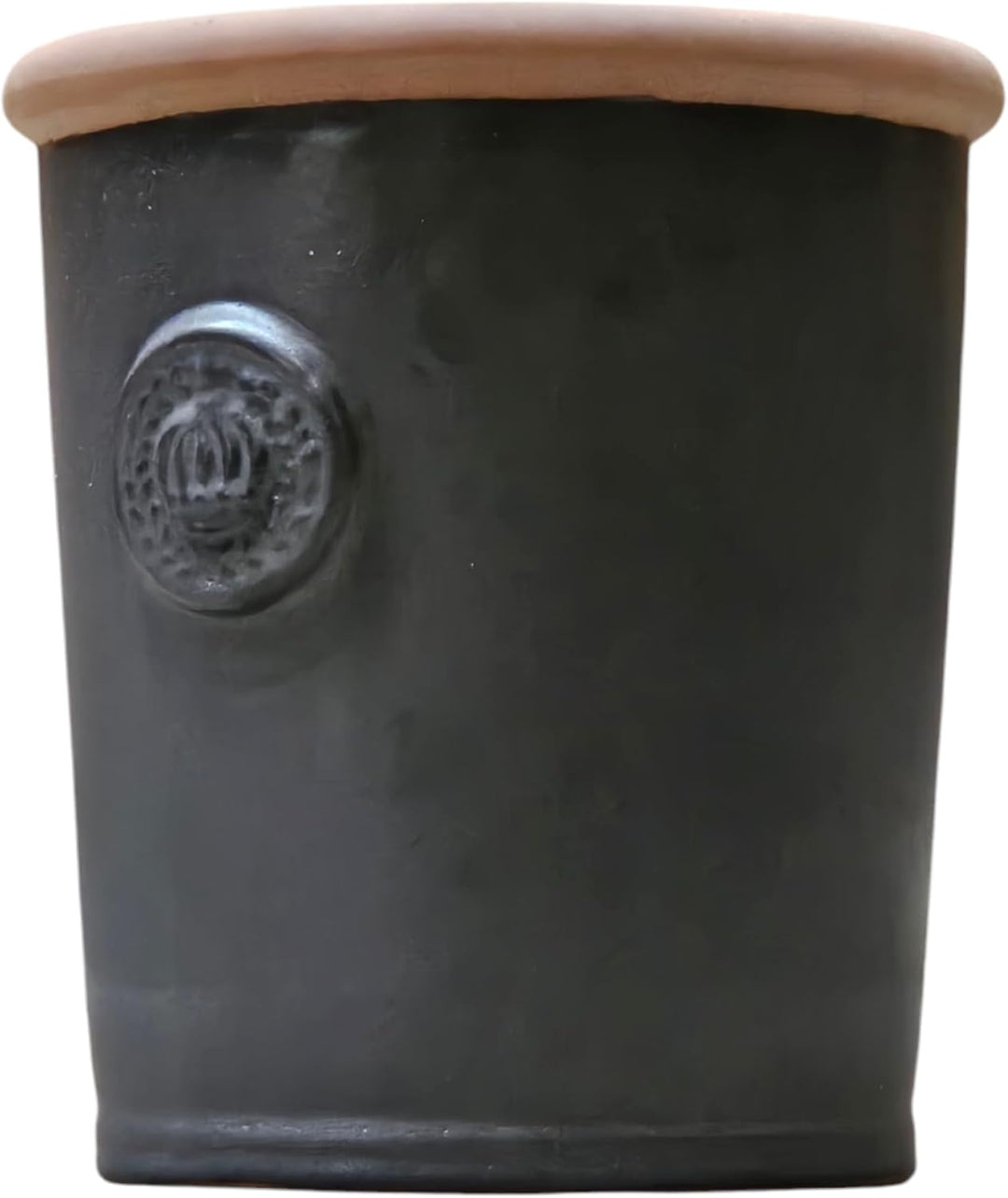 Pflanzgefäss Blumentopf Übertopf Krone Steinzeug glasiert Weiss Grau Türkis 34cm 45cm absolut Frostf