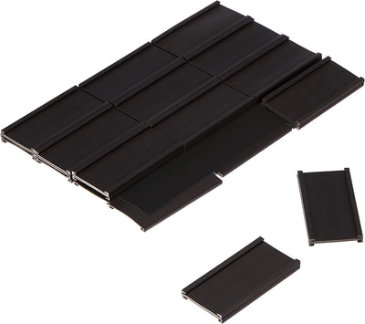 Legamaster 7-450600 Magnetische Etikettenträger für Whiteboards, 36 Stück, 30 x 60 mm, schwarz, 30 x