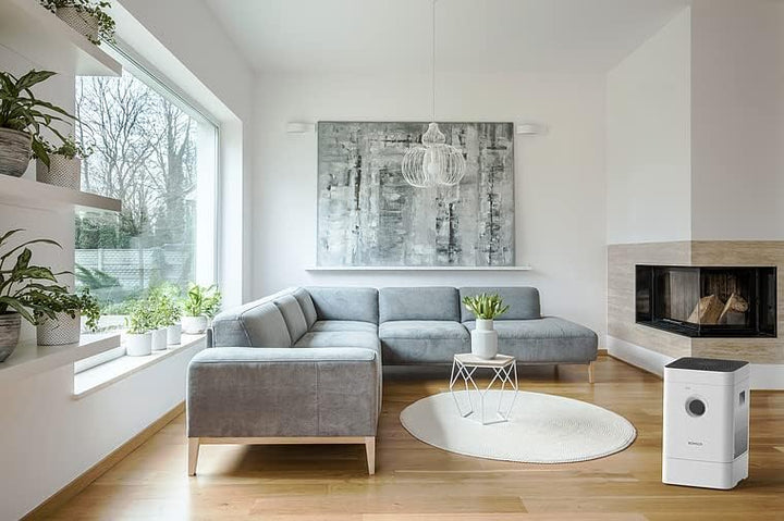 BONECO 3in1 Hybrid Luftbefeuchter & Luftreiniger H300 I 4,5L Wassertank I für Räume bis 50 m² I 6 Le