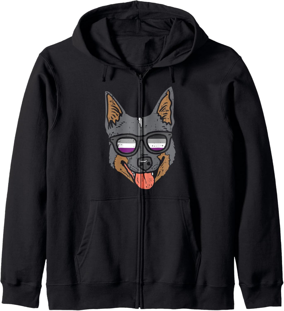 Heeler Cattle Dog LGBTQ Asexual Flag Ace Pride Ally Kapuzenjacke