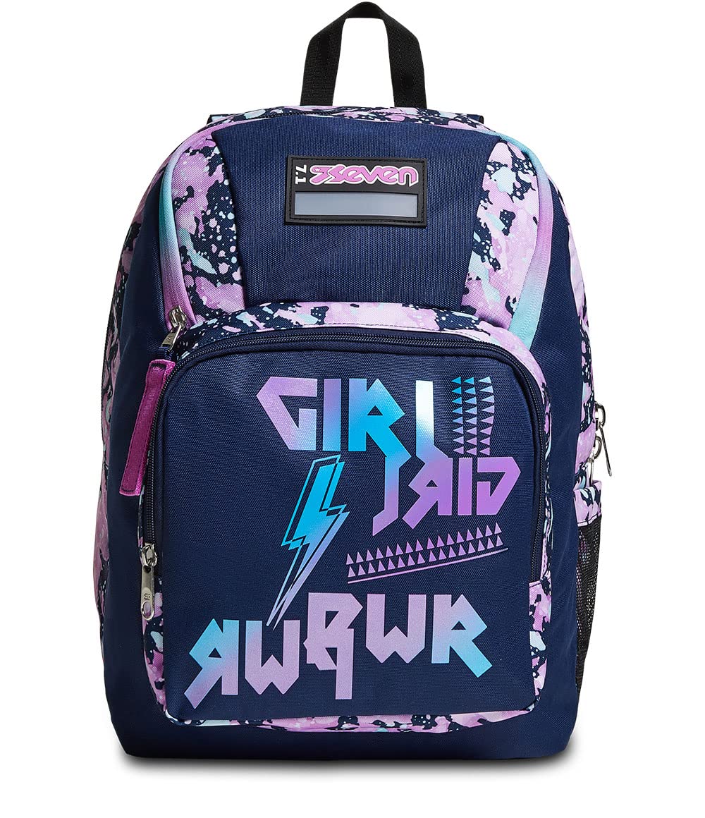 Seven Rucksack, gepolsterter Schulranzen für Schule, Sport - Freizeit, Geräumige Schultasche für Tee