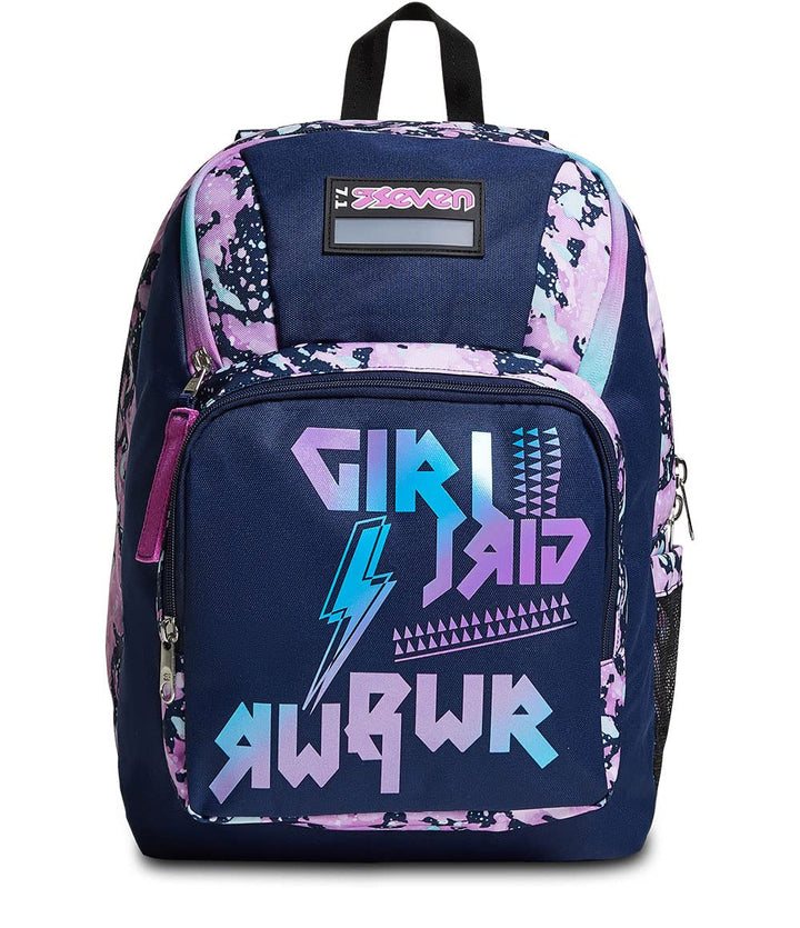 Seven Rucksack, gepolsterter Schulranzen für Schule, Sport - Freizeit, Geräumige Schultasche für Tee