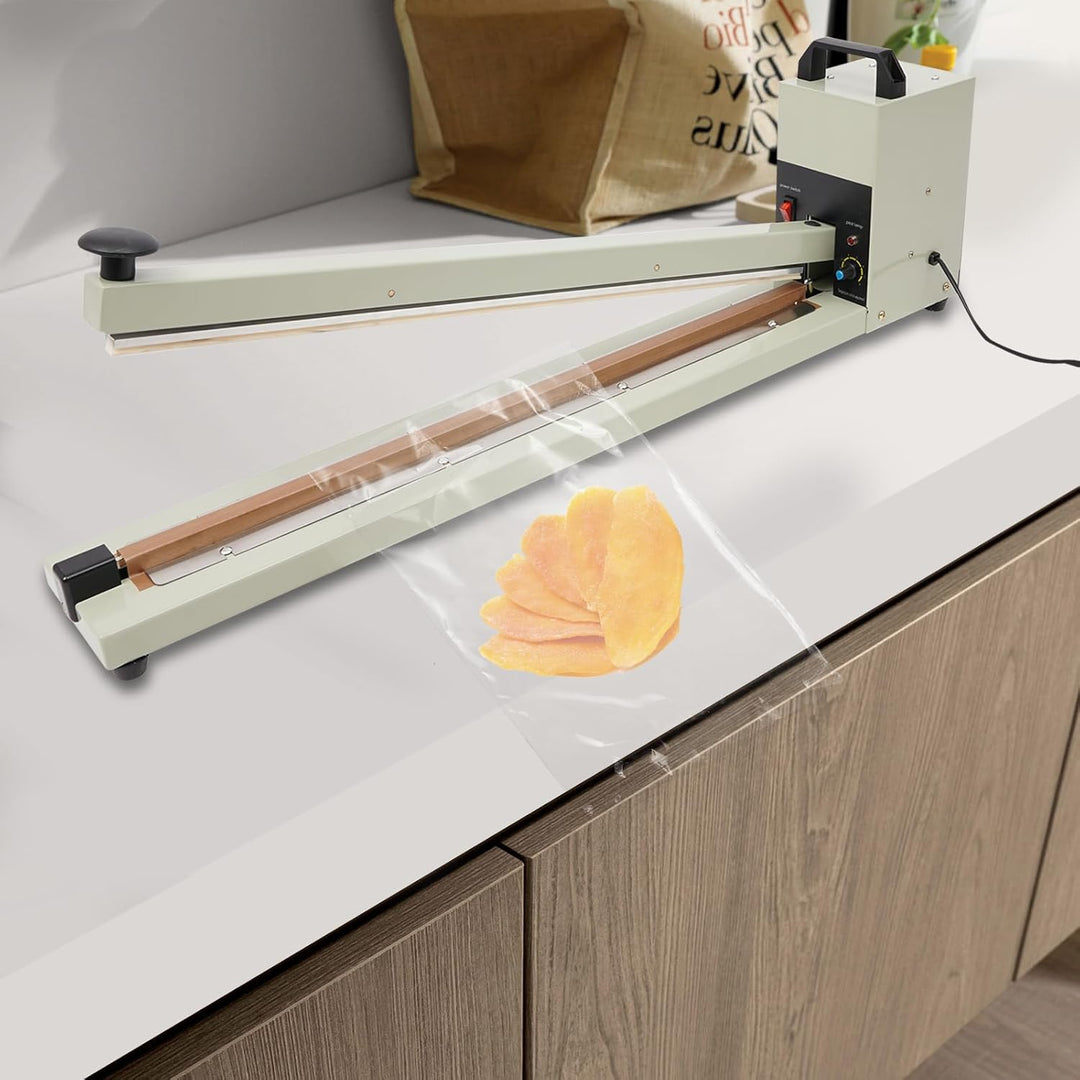 Heisssiegelgerät,600mm Handdruckende Verpackungsgerät,Manuelle Impuls Heisssiegelmaschine,Folienschw