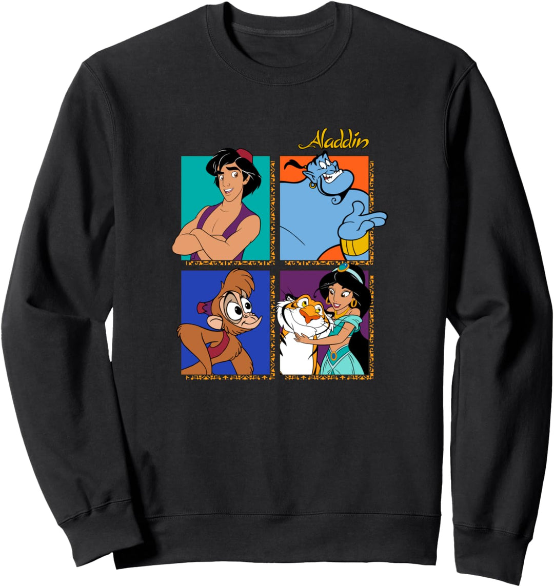 Disney Aladdin Group Shot Box Up Sweatshirt
