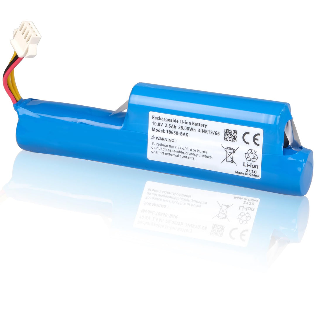 2600 mAh Akku Kompatibel mit Vileda VR 102, VR One, VR 201 PetPro, VR 303 Saugroboter, Ersatz Kompat