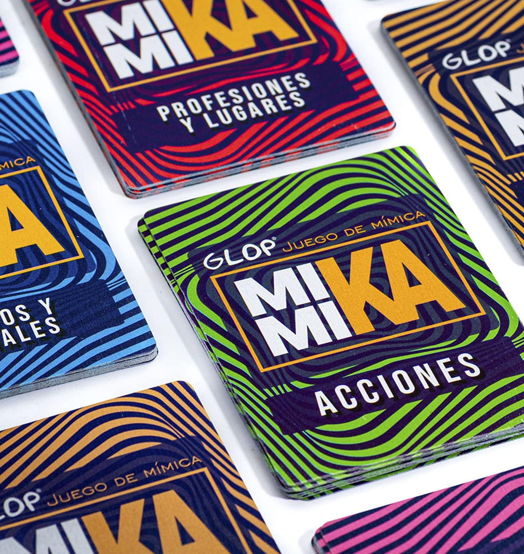 Glop Mimika - Juego de Mímica - Juegos de Mesa - Juegos de Mesa Adulto para Fiestas Con Amigos - Jue