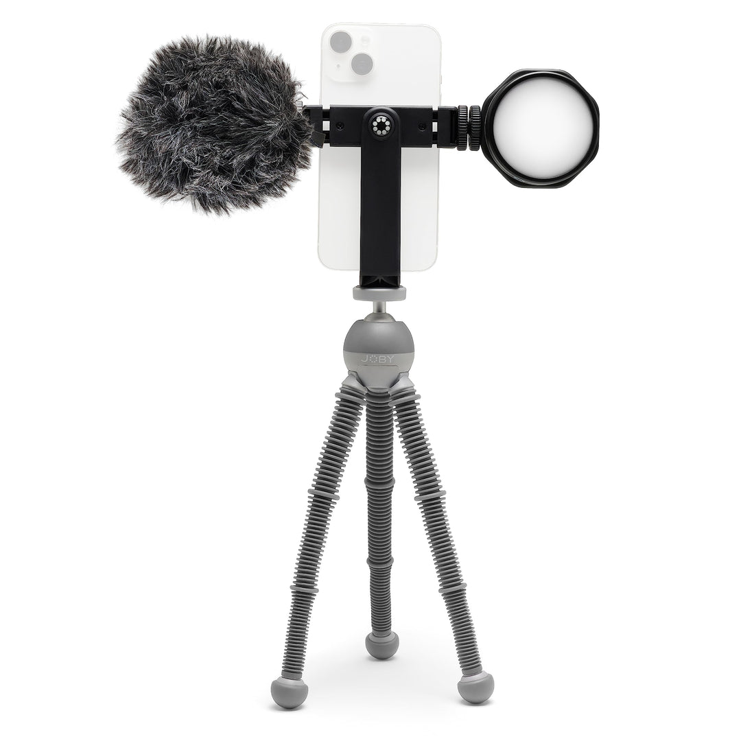 JOBY Beamo Reel Creator Kit Flexibles Stativ mit GripTight 360 Smartphone-Halterung, Wavo Mobile und