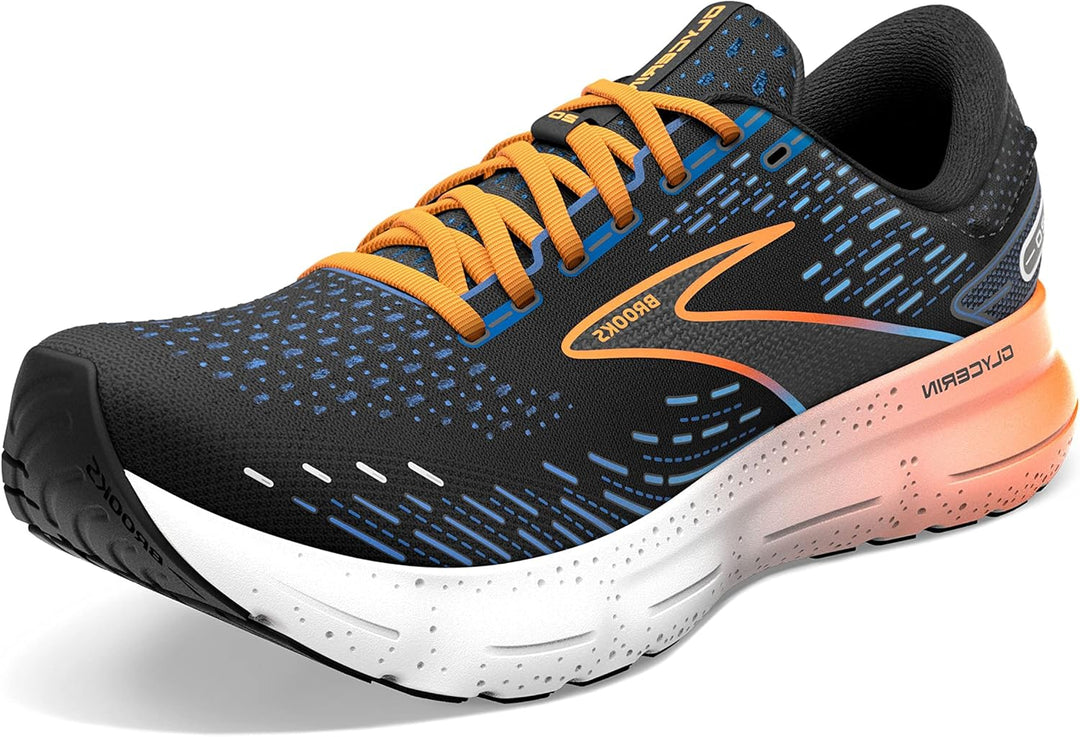 Brooks Herren Glycerin 20 Sneaker 41 EU Black Diva Pink White, 41 EU Black Diva Pink White