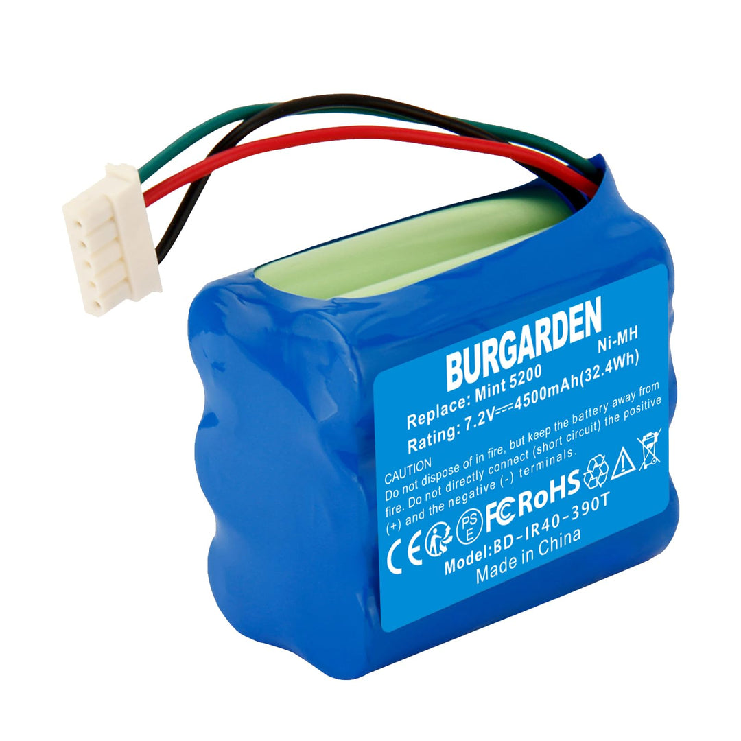 7.2V 4500mAh NI-MH akku Wiederaufladbar, Ersatz-akku für 380, 380T, 390T, Kompatibel mit Mint 5200 5