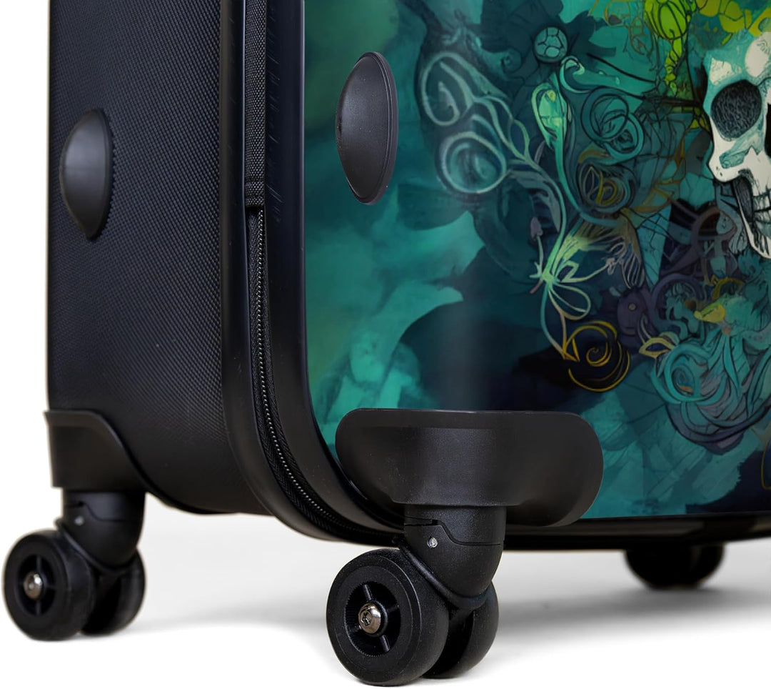 NoBoringSuitcases.com® Koffer XL Gross 77x51.5x28 cm Reisekoffer mit 4 Rollen Leicht Trolley Hartsch