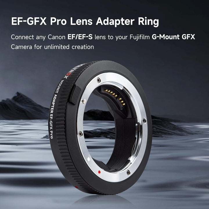 VILTROX EF-GFX Pro Objektiv Adapter Autofokus Objektivadapter mit Manuellem Blendenring Objektiv Kon