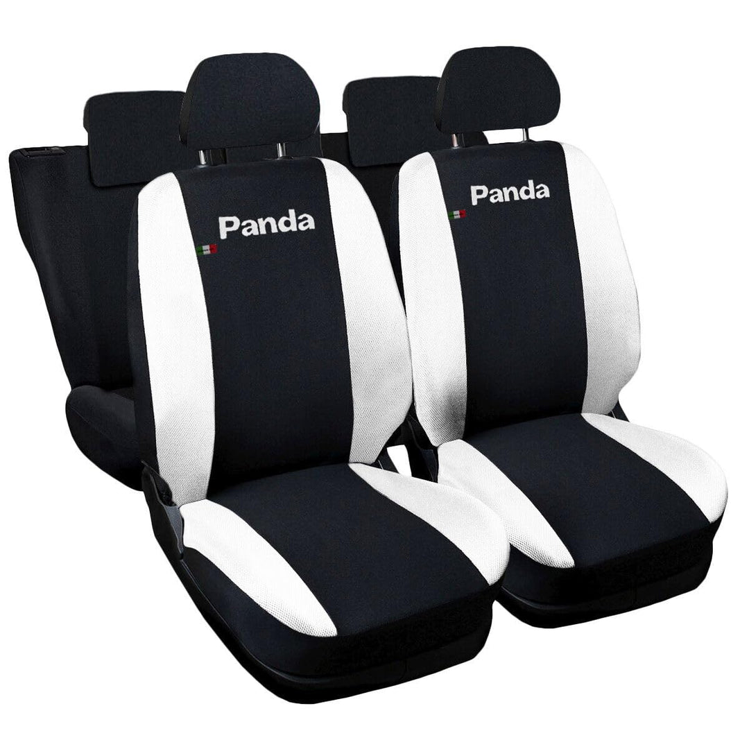 Auto Accessori Lupex - Kompatible Autositzbezüge für Panda zweite 169 und dritte 319 Reihe, schwarz
