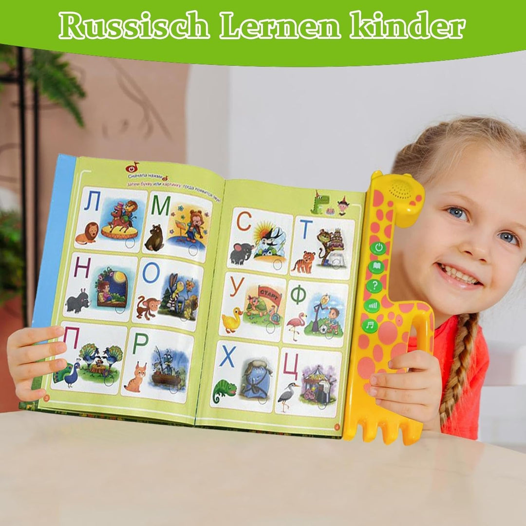 Russisches Lernspielzeug mit Ton - Sprechendes Buch für Einsteiger | Russisches Alphabet Lernen Spra