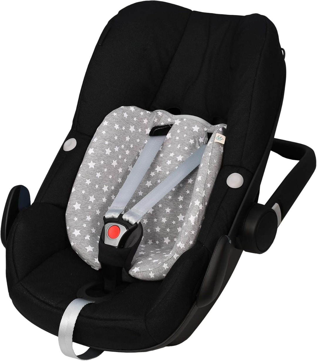 JYOKO Kids Bezug für Sitzverkleinerer kompatibel mit Maxi Cosi Pebble (White Star, Maxi Cosi Pebble
