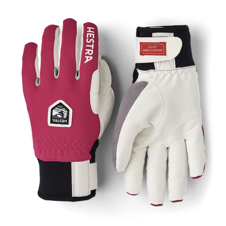 Hestra Ergo Grip Windstopper Race 5-Finger Handschuh Fuchsia 6, Fuchsia 6