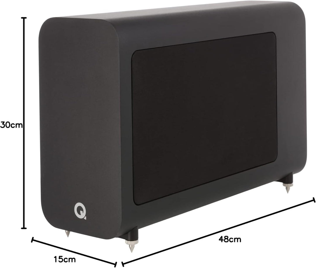 Q Acoustics Aktiver Subwoofer 3060S Schwarz, Schwarz