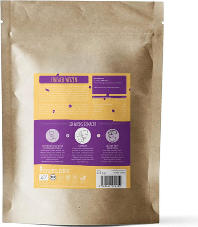KoMoMio natur| Made in Austria | Edelkorund und Keramik Mahlstein | + 2,5 kg Bio Weizen