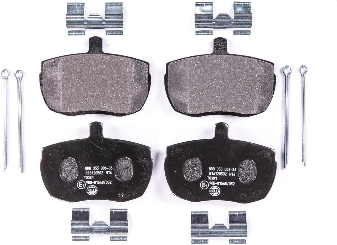 HELLA PAGID 8DB 355 006-361 Bremsbelagsatz - T0381 - Dicke/Stärke: 18mm - Bremssystem: Lockheed - ni