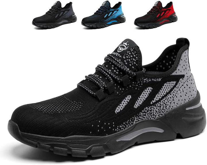 NuCamper Sicherheitsschuhe Arbeitsschuhe Herren Damen Stahlkappenschuhe Sneaker Leicht Atmungsaktive