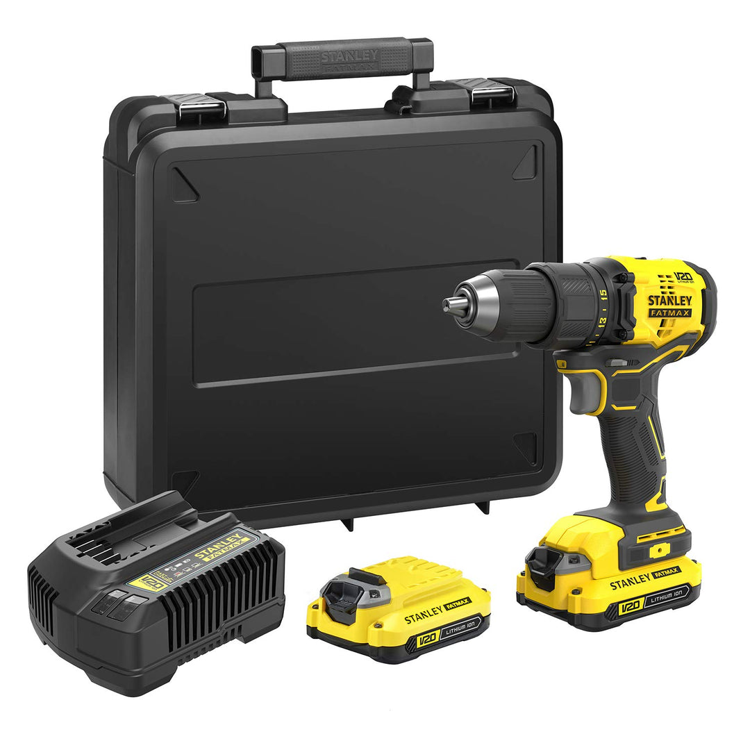 Stanley FatMax 18V 2-Gang Akku-Bohrschrauber SFMCD710D2K (2.0Ah, max. Drehmoment 60Nm, bürstenloser