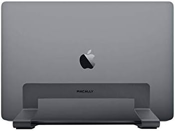 Macally Vertical Laptop Stand for Desk Space | Adjustable Vertical Stand Cradle | Laptop Holder - Ap