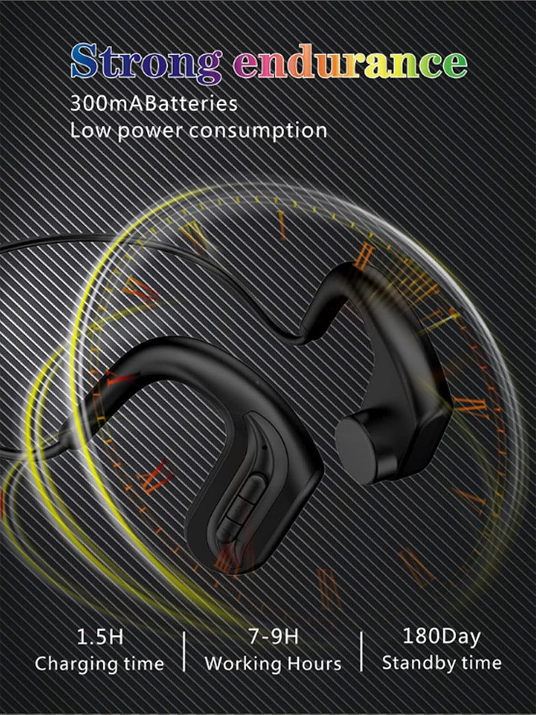 knochenschall kopfhörer Bluetooth 5.0 Knochenschall Kopfhörer,Kabelloser mit Mikrofon für Sport Höre