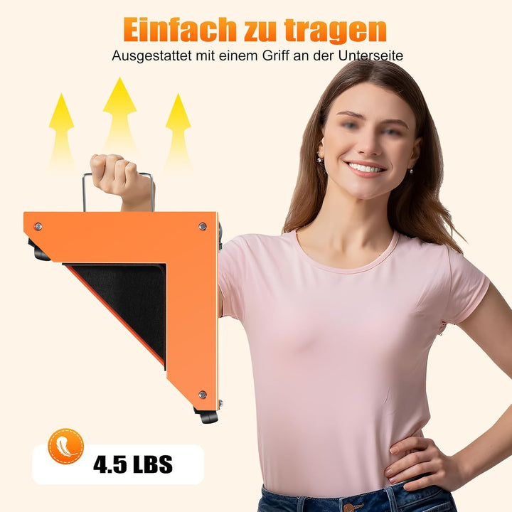 4 Stück Eckenroller Set Möbel Transportrollen Set Möbelrollen Schwerlast Tragkraft 639 kg Möbel Doll