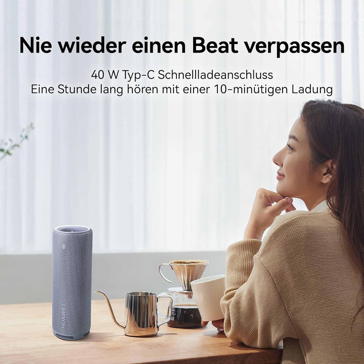 HUAWEI Sound Joy 2, Tragbarer Bluetooth-Lautsprecher, Sound-Vierfach-System, 26-Stunden-Wiedergabe,