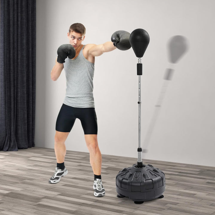 Boxsack Stehend Punchingball Boxstand - Höhenverstellbar, Standfuss - Boxtraining, Kampfsport, Fitne
