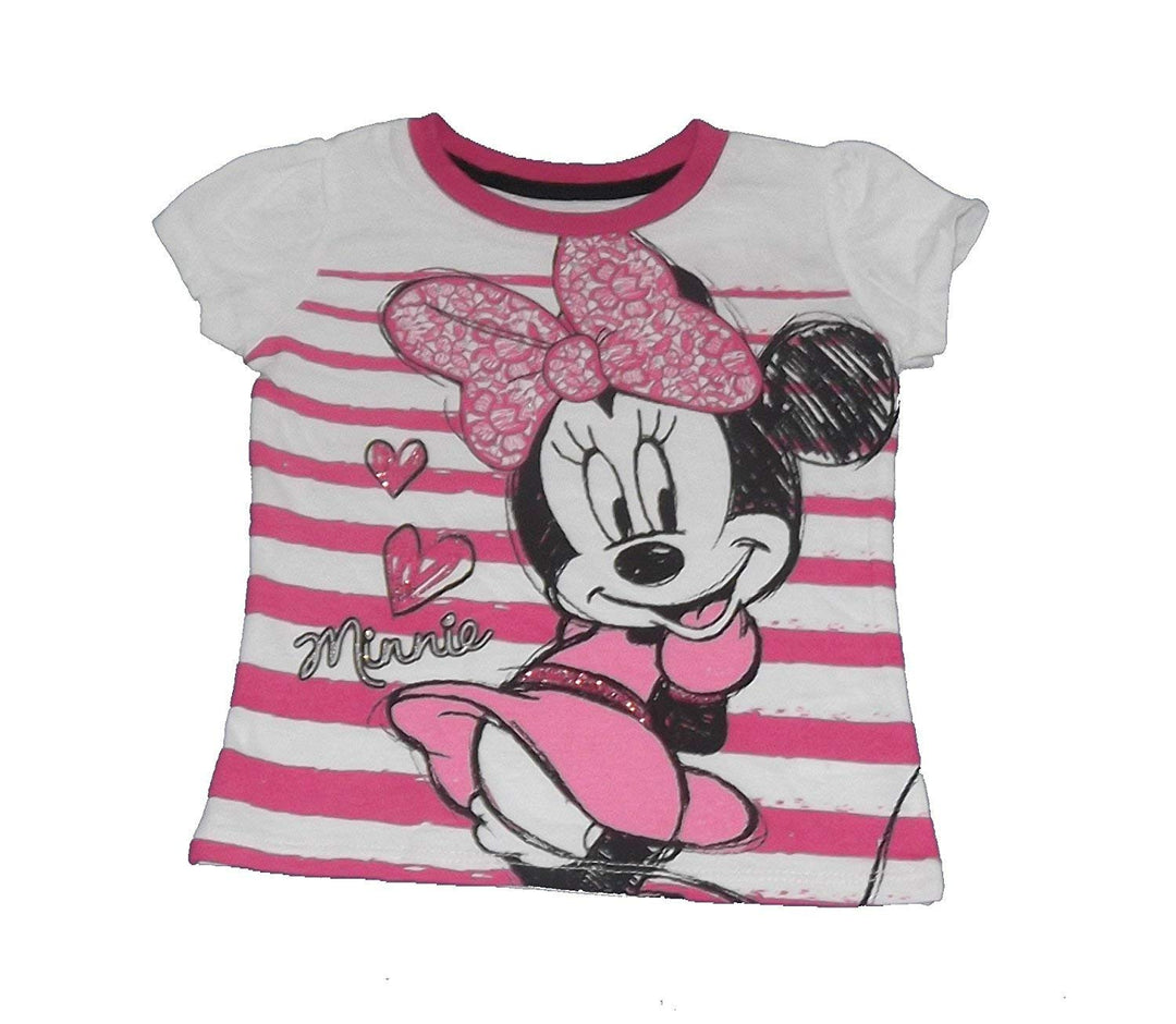 Minnie Mouse Toddler Girls Love Minnie White Tee (4T)