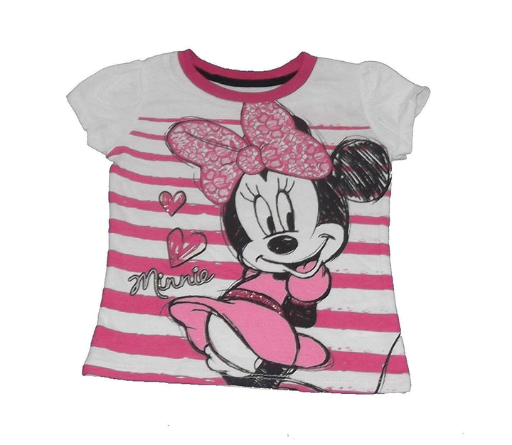 Minnie Mouse Toddler Girls Love Minnie White Tee (4T)
