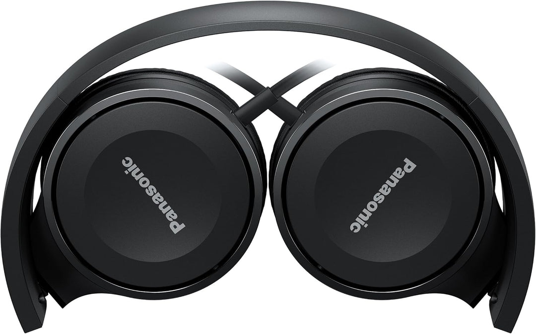 Panasonic RP-HF100ME-K On Ear Kopfhörer - Headset, 10-23.000 Hz, 30 mm Wandler, kompakt zusammenfalt