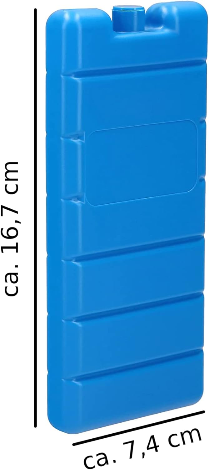 2-30 Kühlakkus für Kühltasche 12h Lange Kühlung | ca. 200 g je Kühlakku | ca. 7,4 x 16,7 x 2,1 cm |