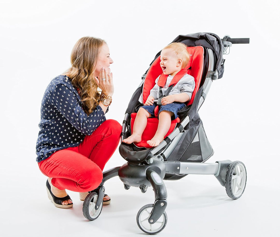 4moms 2000213 Stoffbezug für origami Kinderwagen, rot, rot