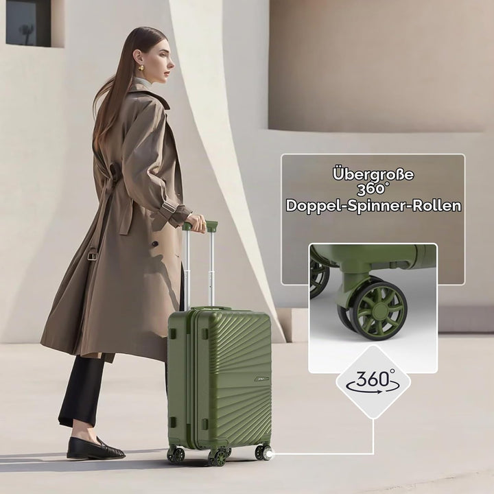 Joyway Kofferset 6tlg Hartschale Leicht mit 4 Rollen und TSA-Schloss Der Gepäcksets Enthält 1 Multif