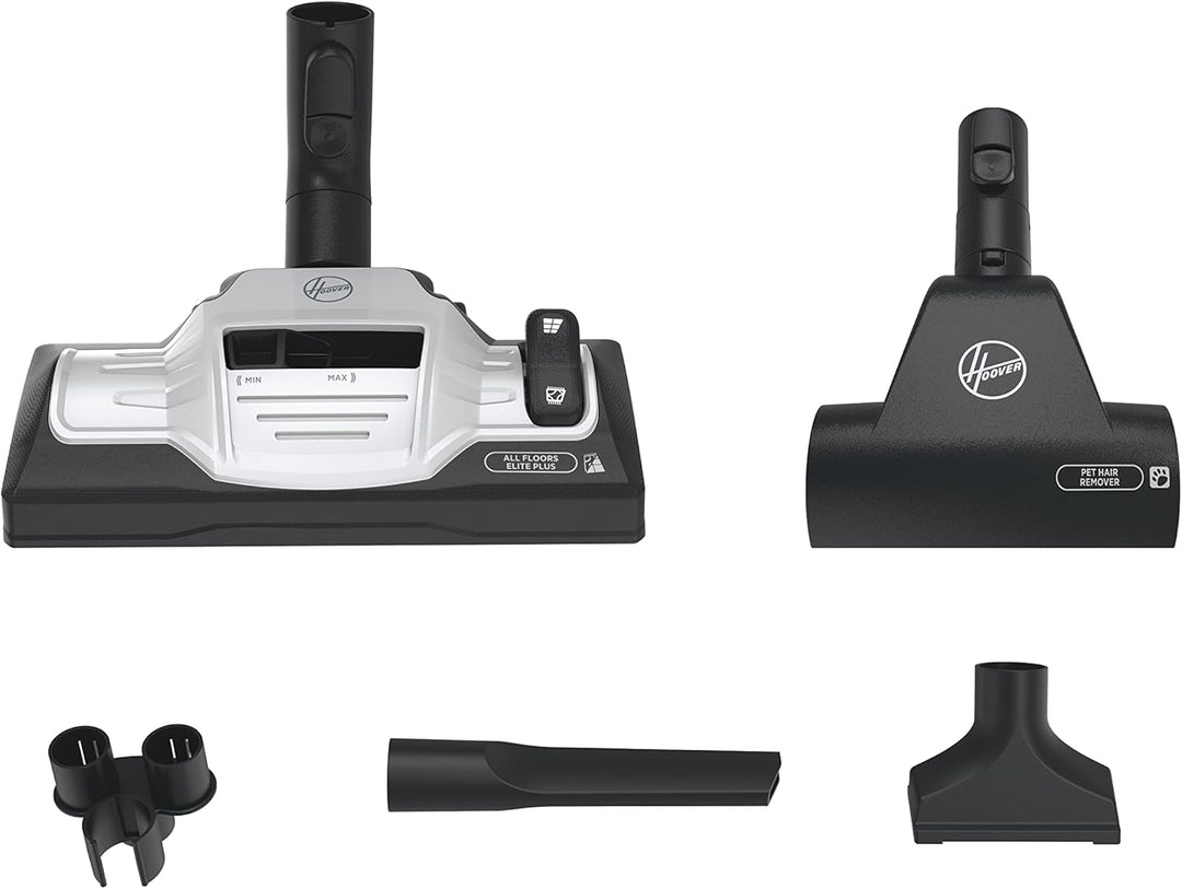 Hoover Bodenstaubsauger mit 5 L Beutel – extra leiser Staubsauger (64 dBA) mit Schmutzsensor &amp; Beute